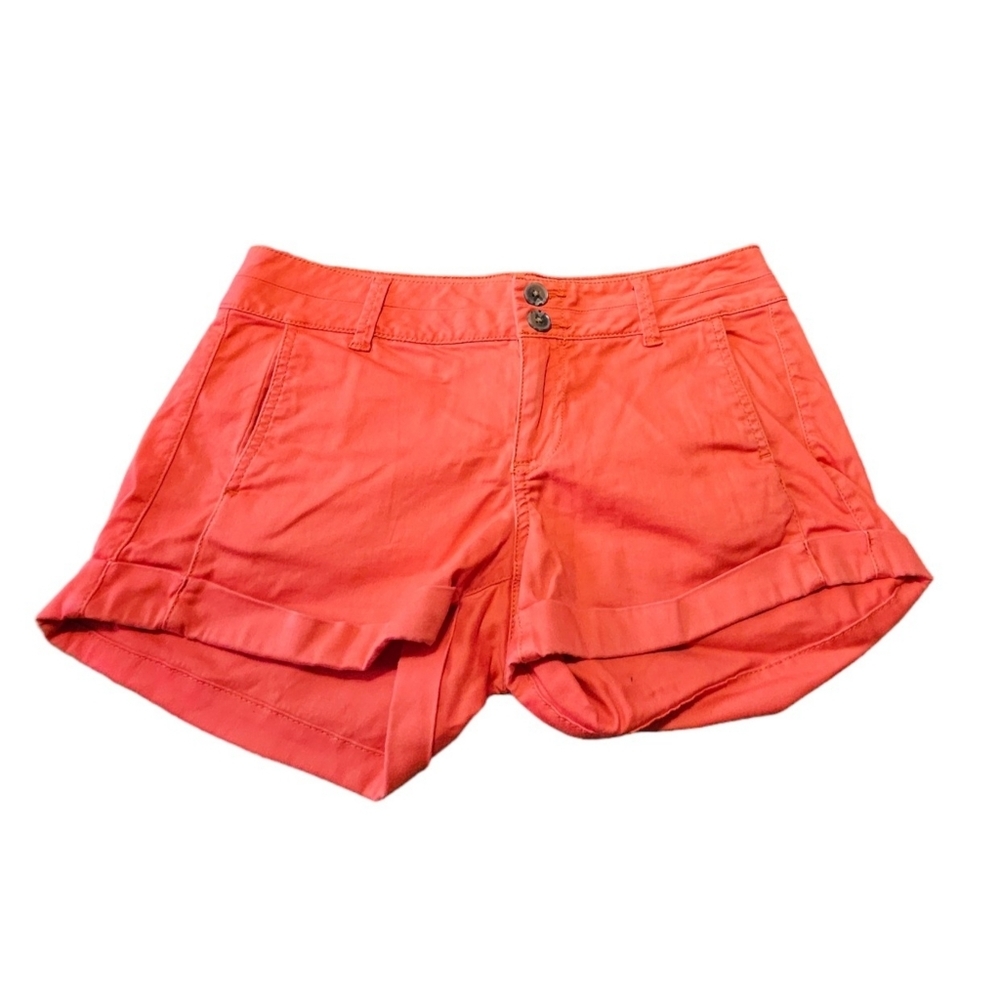 Express Rolled hem shorts 2" Inseam Orange Size 4